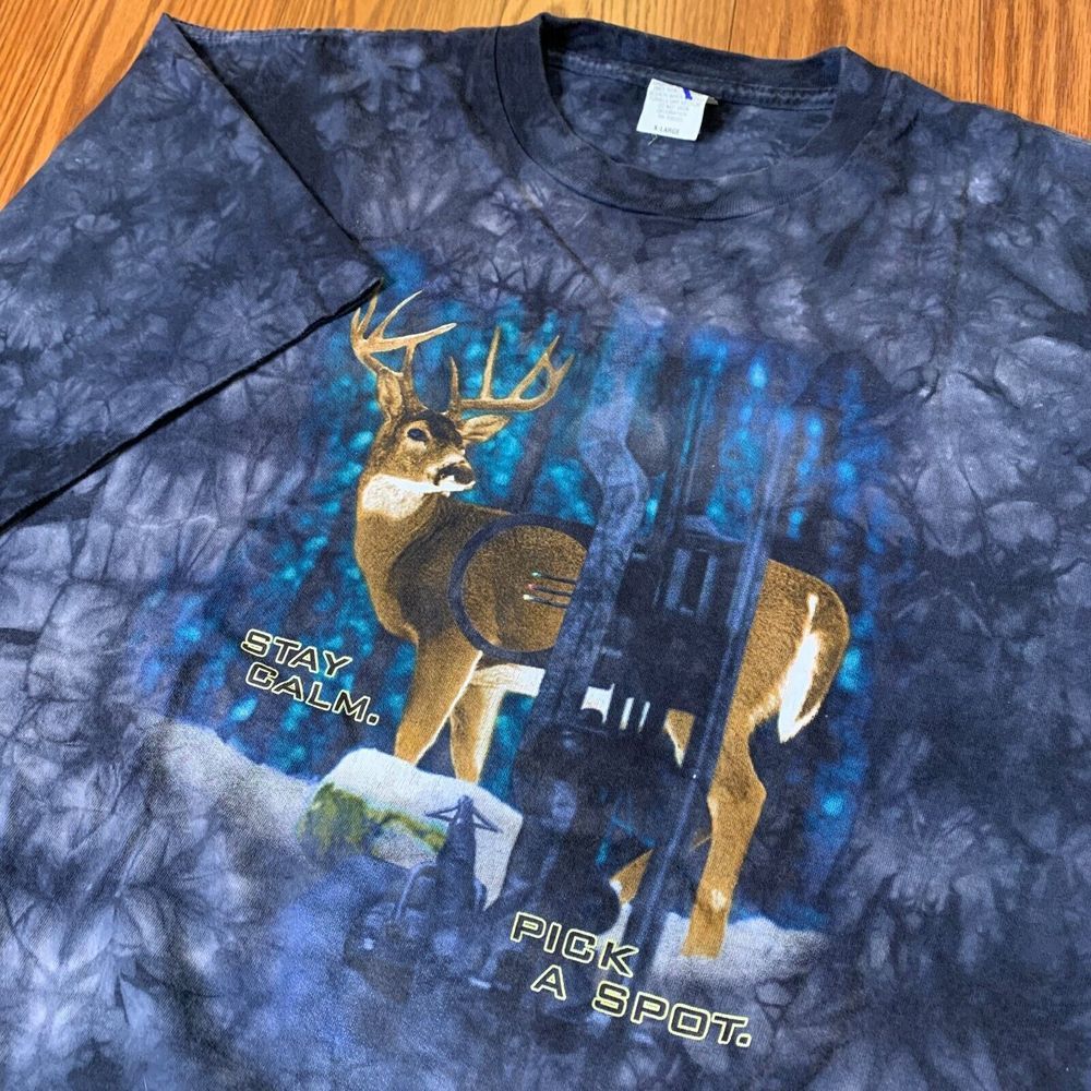Legendary Whitetails Mens XL Vintage USA‎ Deer Hunting Marble Shirt